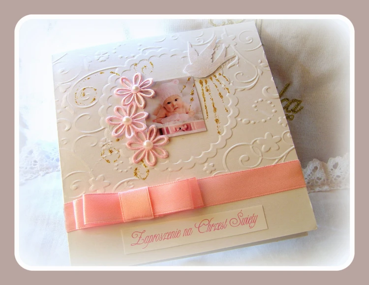 zaproszenie na chrzest święty ręcznie robione 9.JPG