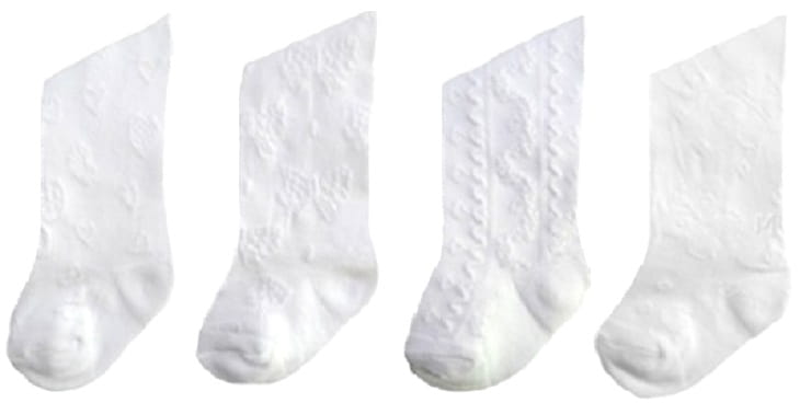 rajstopki-na chrzest dla dziewczynek-żakardowe-wzorowane-białe-MIL-1. jpg Eleganckie dziewczęce żakardowe rajstopki do chrztu w kolorze białym.jpg