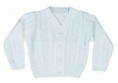 Sweterek do chrztu BIAŁY Warkocz.jpg