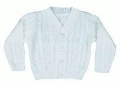 Sweterek do chrztu BIAŁY Warkocz.jpg