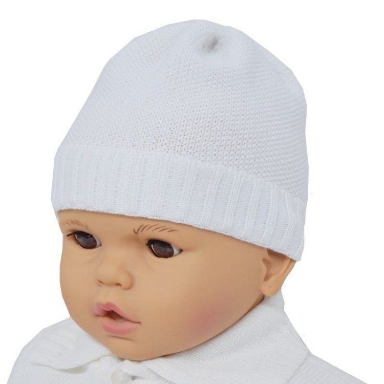 czapeczka-chłopieca-na chrzest-dziergana-dzianina-biały-CHRZC-49.jpg