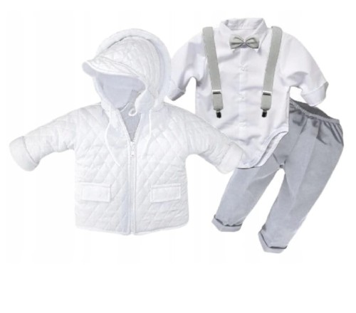 ubranko-nz chrzest-komplet z kurtką-spodnizmi-koszulką-muszką-szelkami-BIAŁO-SZARY-CHD1B.jpg