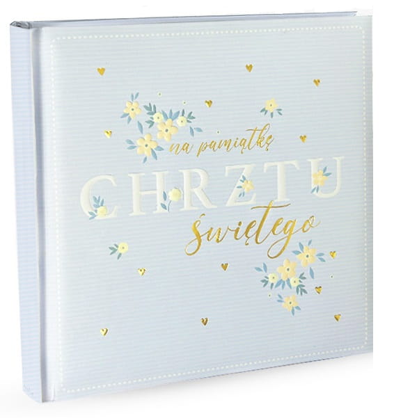 album-na-zdjęcia-pamiątka-na chrzest-prezent-dla-chłopczyka-NIEBIESKI.jpg       Happy Album HAS-014