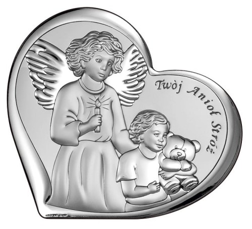 obrazek-sakralny-posrebrzany-pamiatka-na chrzest- OBRAZEK ANIOŁ ze świecą W SERCU-6526.jpg