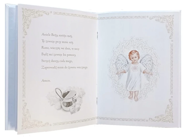 pamiatka-na chrzest-album-książeczka-srebrzony-z brokatem-od Matki Chrzestnej-Biały-A5-5 No20.jpg