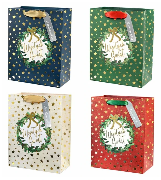 torebka-prezentowa-na Boże narodzenie-z połyskiem-4 wzory PRZYWIESZKA-Zestaw.jpg