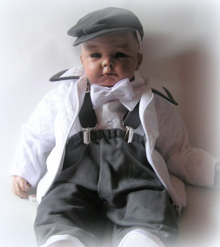 ubranko-na chrzest-dla-chłopczyków-kurtka-pikówka baiała spodenki-szare-P1010037.JPG