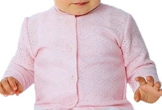 sweterek-na chrzest-dla dziewczynki-narzutka-bialy-719.jpg Elegancki sweterek do chrztu z dzianiny