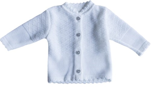 sweterek-na chrzest-dla-dziewczynki-narzutka-dzianina-biały-JN.jpg Elegancki biały dziewczęcy sweterek do chrztu 