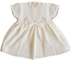 sukienka-do-chrztu-ubranko-dla-dziewczynki-dzianina-ecru-2  