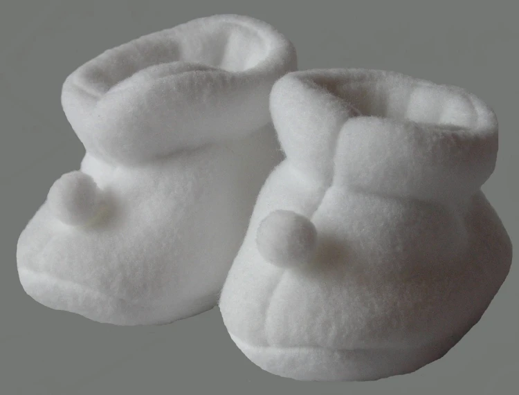 buciki-na-chrzest-polarowe-zimowe   BIAŁY