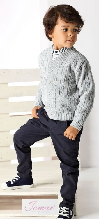sweteerek-na-chrzest-dla-chłopczyków-szary-237.jpg Elegancki chłopięcy sweterek okazjonalny