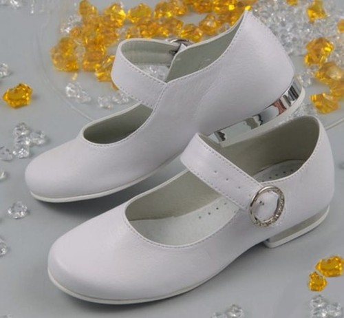 buty-komunijne-dziewczece-białe-gładkie-na obcasie-srebrnym-płaskim 812.jpg