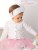 sweterek-na chrzest-dla dziewczynki-narzutka-dzianina-bialy-719 Bb.jpg Elegancki dziewczęcy sweterek do chrztu z dzianiny